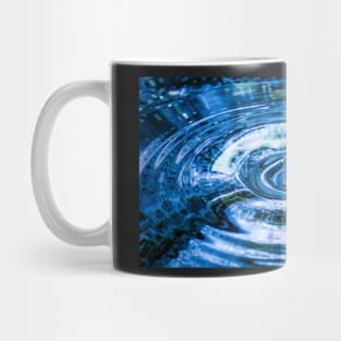 Blue Waterdrop Suspended in Midair Mug